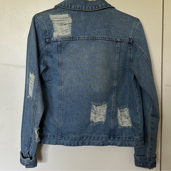 Distressed Jean Jacket - Picture 2 of 3